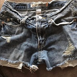 Aeropostale distressed shorts
